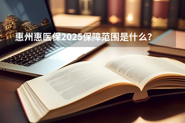 惠州惠医保2025保障范围是什么？