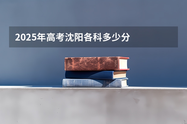 2025年高考沈阳各科多少分