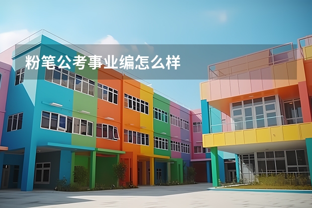 粉笔公考事业编怎么样