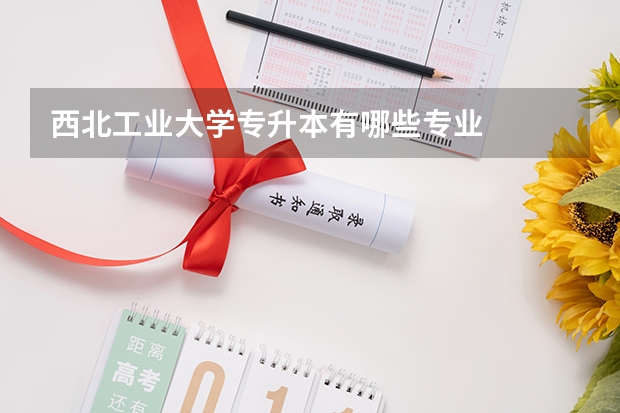 西北工业大学专升本有哪些专业