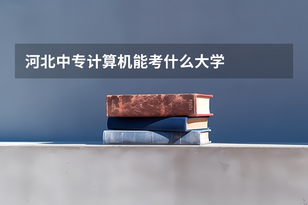 河北中专计算机能考什么大学