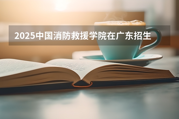 2025中国消防救援学院在广东招生计划一览表