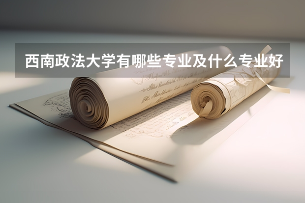 西南政法大学有哪些专业及什么专业好