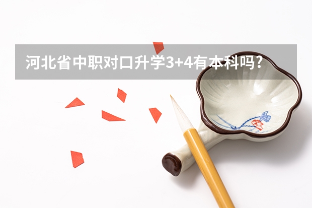 河北省中职对口升学3+4有本科吗?