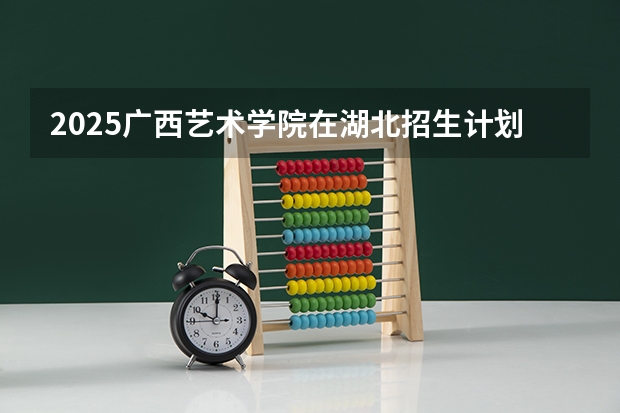 2025广西艺术学院在湖北招生计划一览表