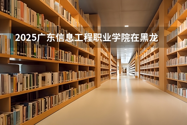 2025广东信息工程职业学院在黑龙江招生计划一览表