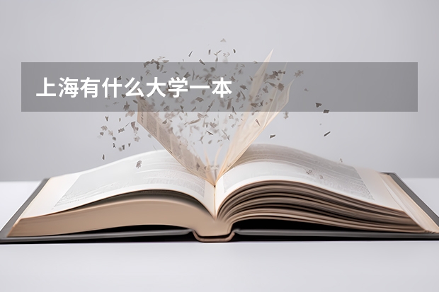 上海有什么大学一本