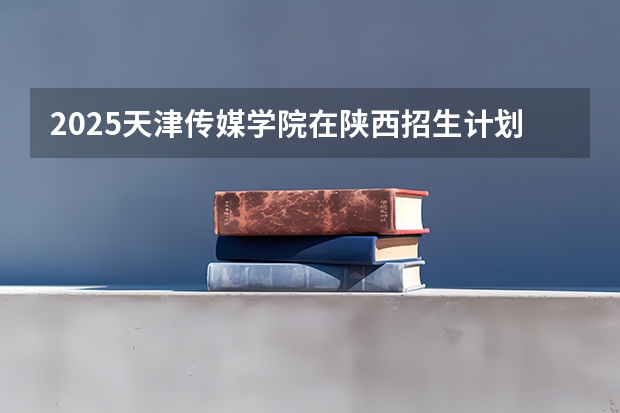 2025天津传媒学院在陕西招生计划一览表