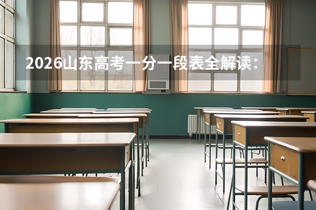 2026山东高考一分一段表全解读：不同分数段考生各有多少人