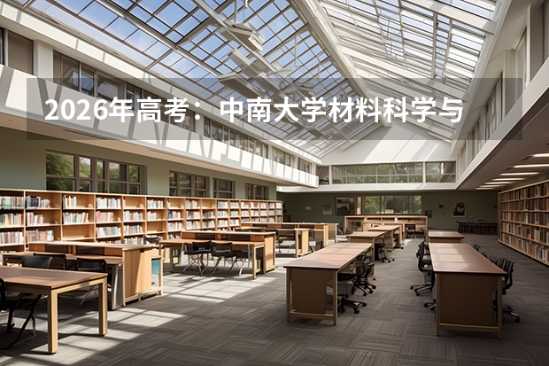 2026年高考：中南大学材料科学与工程录取分数、学科实力与就业分析