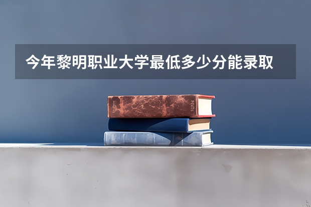 今年黎明职业大学最低多少分能录取