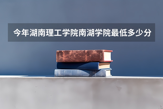 今年湖南理工学院南湖学院最低多少分能录取
