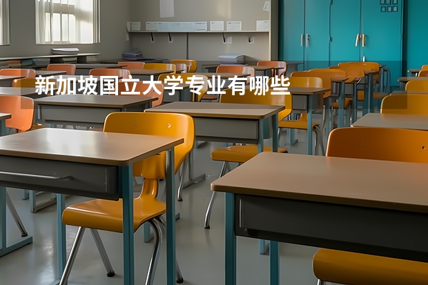 新加坡国立大学专业有哪些