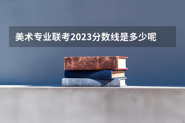 美术专业联考2023分数线是多少呢？