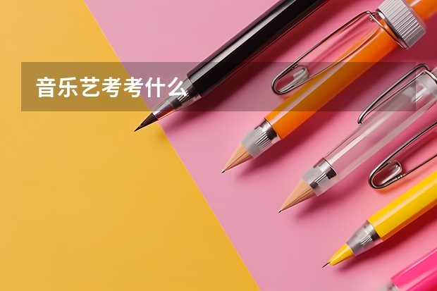 音乐艺考考什么