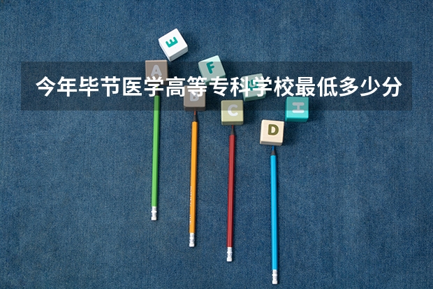 今年毕节医学高等专科学校最低多少分能录取