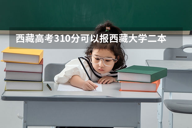 西藏高考310分可以报西藏大学二本吗
