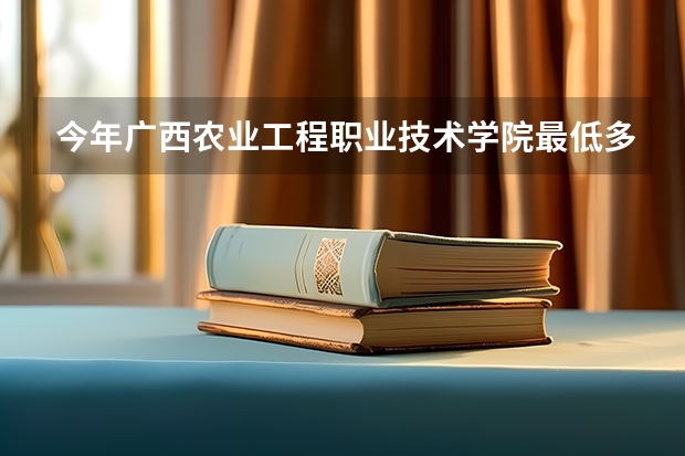 今年广西农业工程职业技术学院最低多少分能录取