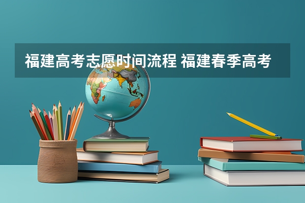 福建高考志愿时间流程 福建春季高考志愿填报流程？