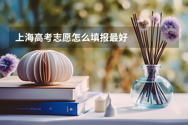 上海高考志愿怎么填报最好