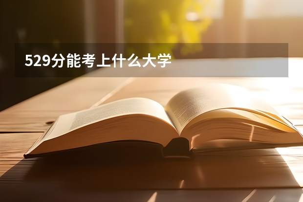 529分能考上什么大学