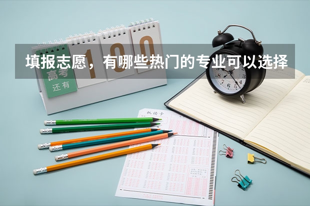 填报志愿，有哪些热门的专业可以选择？