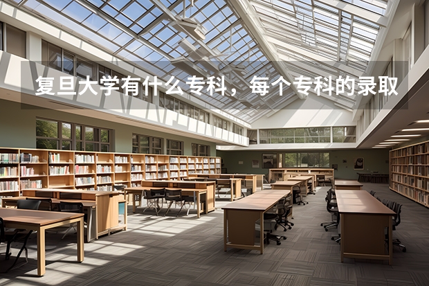 复旦大学有什么专科，每个专科的录取分数线各多少