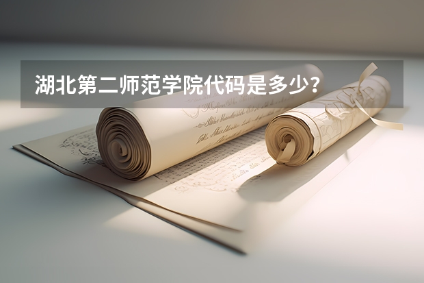 湖北第二师范学院代码是多少？