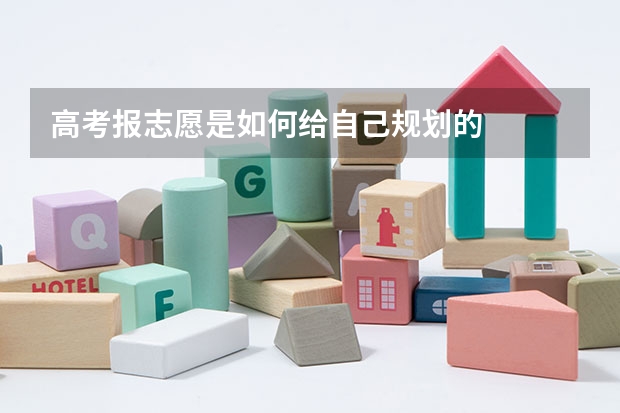 高考报志愿是如何给自己规划的