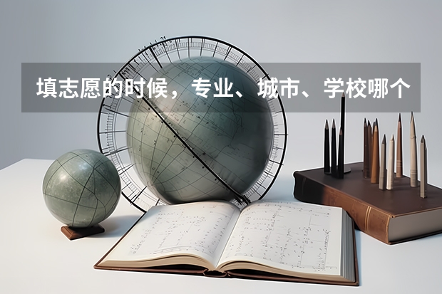 填志愿的时候，专业、城市、学校哪个更重要？为什么？