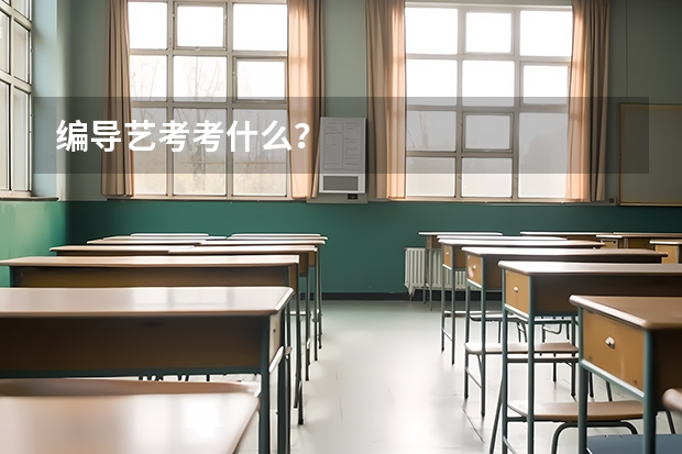 编导艺考考什么？
