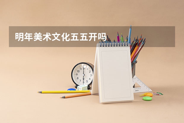 明年美术文化五五开吗