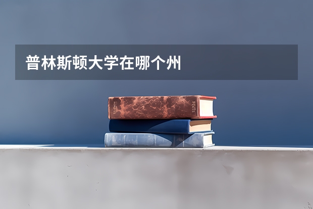 普林斯顿大学在哪个州