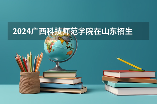 2024广西科技师范学院在山东招生计划表