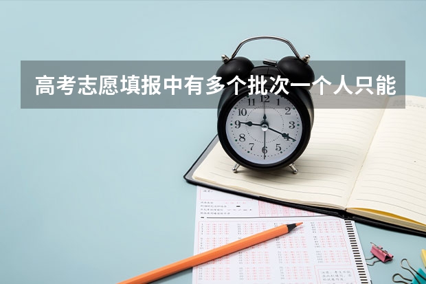 高考志愿填报中有多个批次一个人只能填一个还是每个批次都能填没有上二本线能填一本和二本的志愿吗？