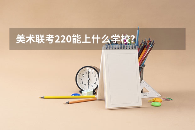 美术联考220能上什么学校？
