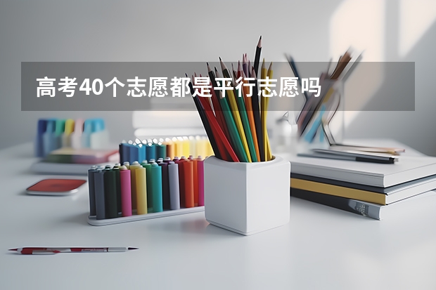 高考40个志愿都是平行志愿吗