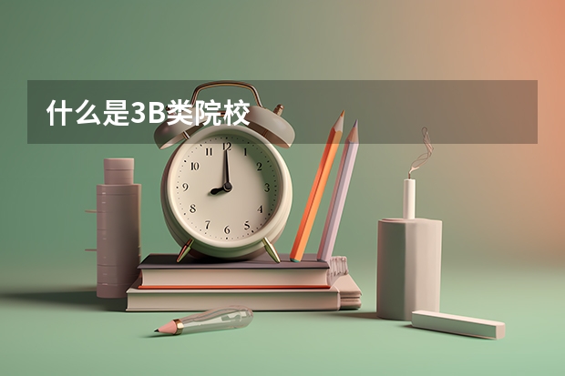 什么是3B类院校