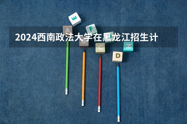 2024西南政法大学在黑龙江招生计划表