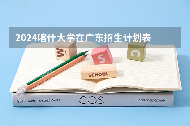 2024喀什大学在广东招生计划表