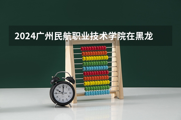 2024广州民航职业技术学院在黑龙江招生计划表
