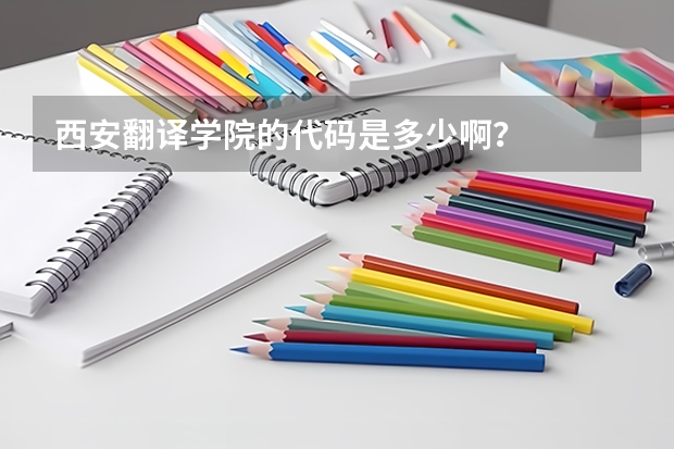 西安翻译学院的代码是多少啊？