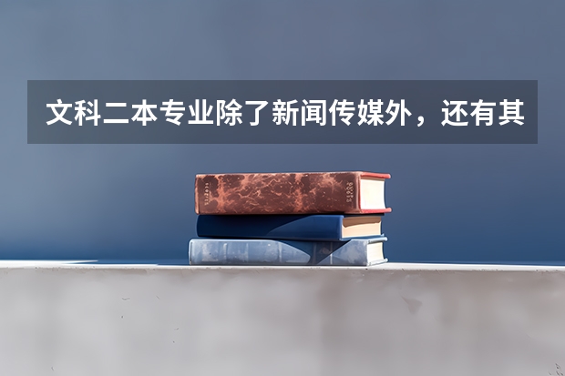 文科二本专业除了新闻传媒外，还有其他专业吗
