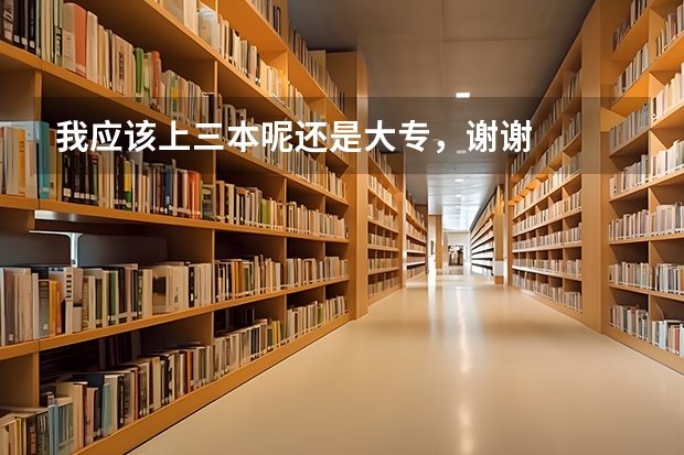 我应该上三本呢还是大专,谢谢