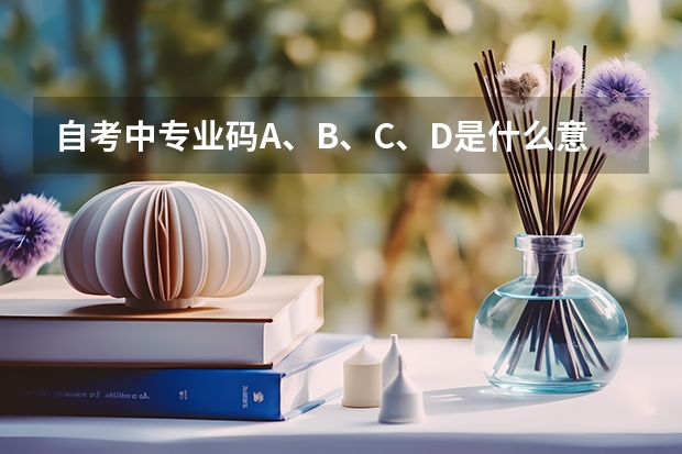 自考中专业码A、B、C、D是什么意思啊