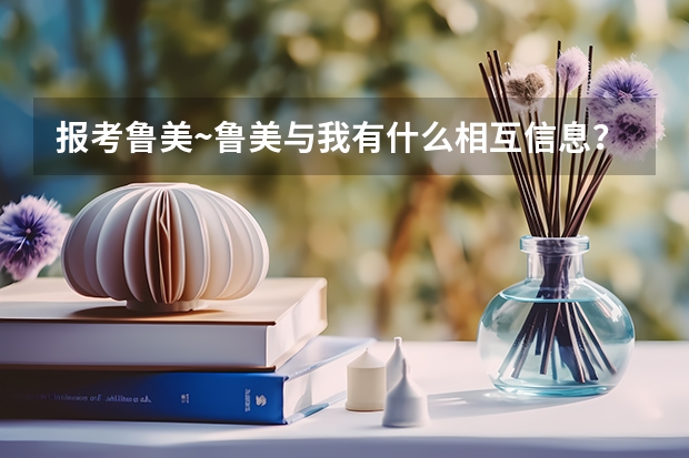 报考鲁美~鲁美与我有什么相互信息?