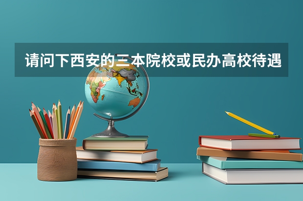 请问下西安的三本院校或民办高校待遇如何？有6000吗？