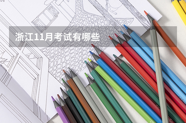 浙江11月考试有哪些