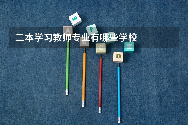二本学习教师专业有哪些学校