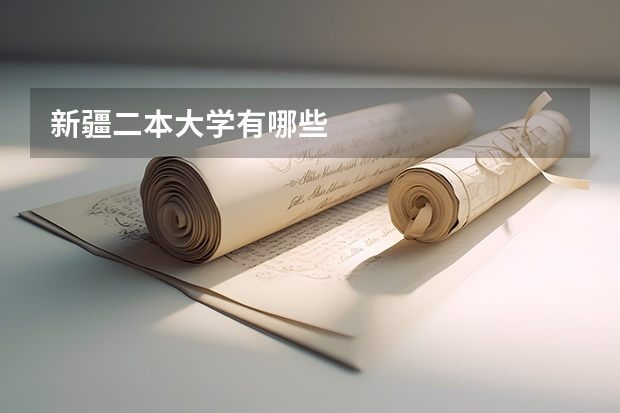 新疆二本大学有哪些